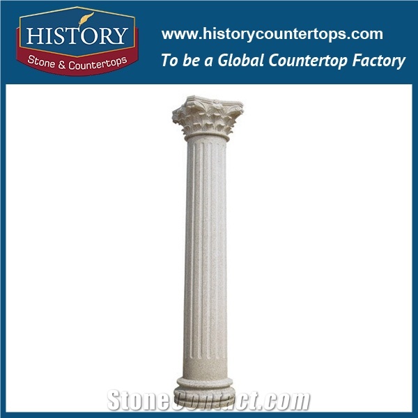 Red Granite Stone Doric Column Pillars