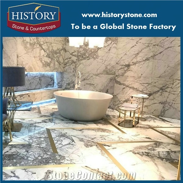 White Marble with Grey Veins Invisible Marble