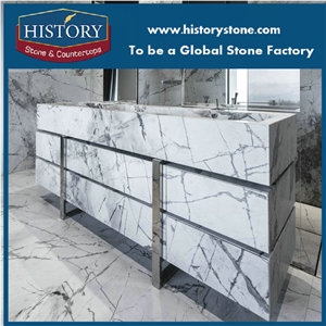 White Marble with Grey Veins Invisible Marble