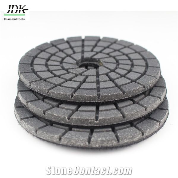 4" Diamond Black Buff Polishing Pads for Granite