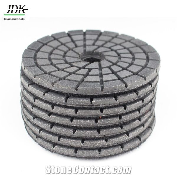 4" Diamond Black Buff Polishing Pads for Granite