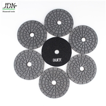 4" Diamond Black Buff Polishing Pads for Granite