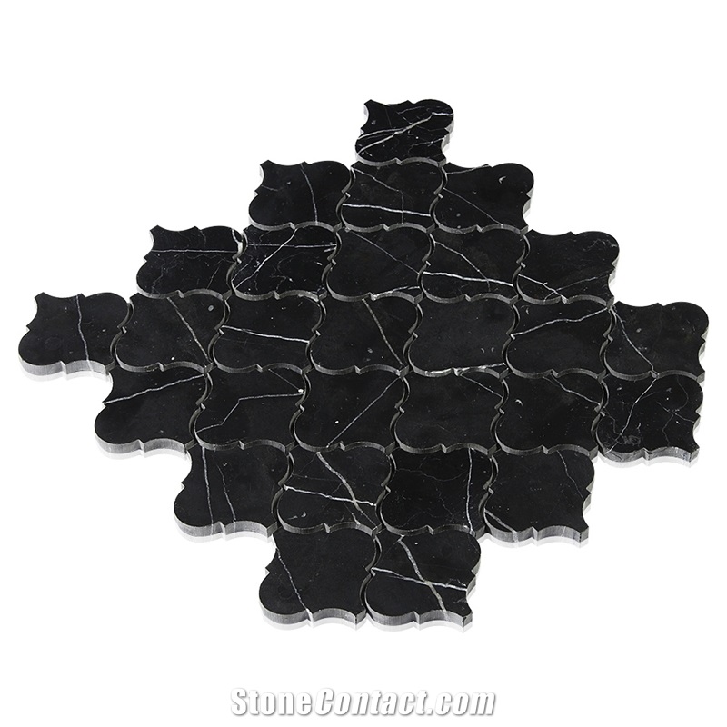 Arabesque Pattern Mosaics Marble Tile