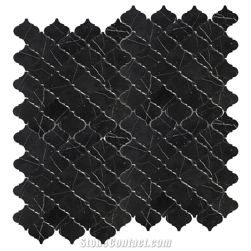 Arabesque Pattern Mosaics Marble Tile