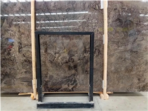 Good Looking Wall and Floor Moon Grey Marble Slab