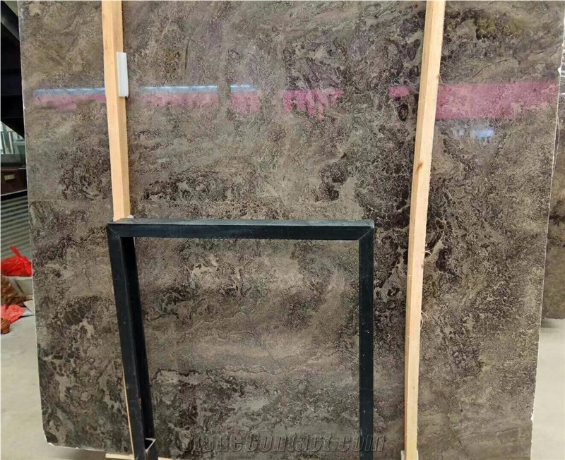 Good Looking Wall and Floor Moon Grey Marble Slab