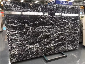 Natural Stone Italian Black Marble Slab Tile