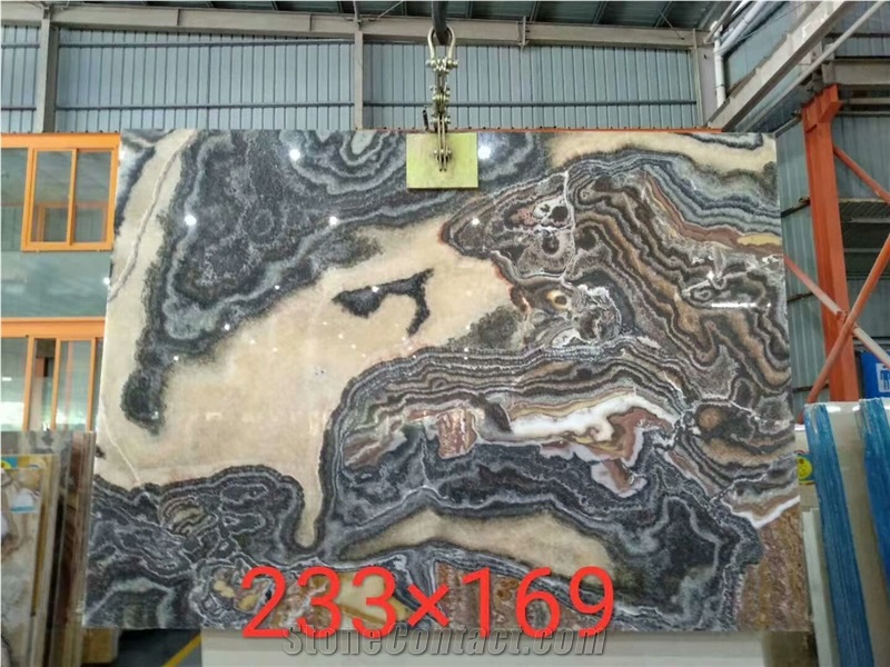 Black Dragon Onyx Back Lighting for Wall Floor