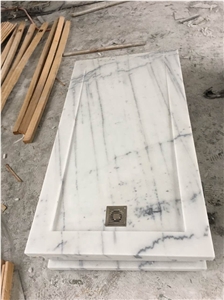 Bathroom Accessory White Marble Tray Customized