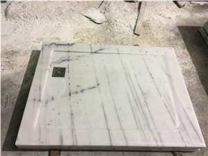 Bathroom Accessory White Marble Tray Customized