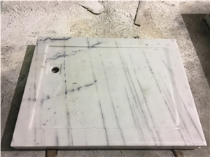 Bathroom Accessory White Marble Tray Customized