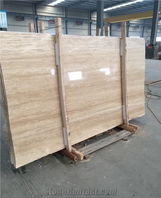 Beige Travertine Floor Tiles French Pattern
