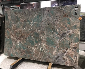 Brazil Amazon Green Granite Slabs and Wall