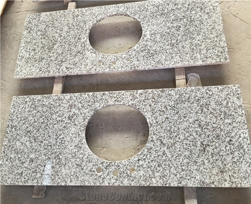 G439 Pauline Grey Granite Bath Tops