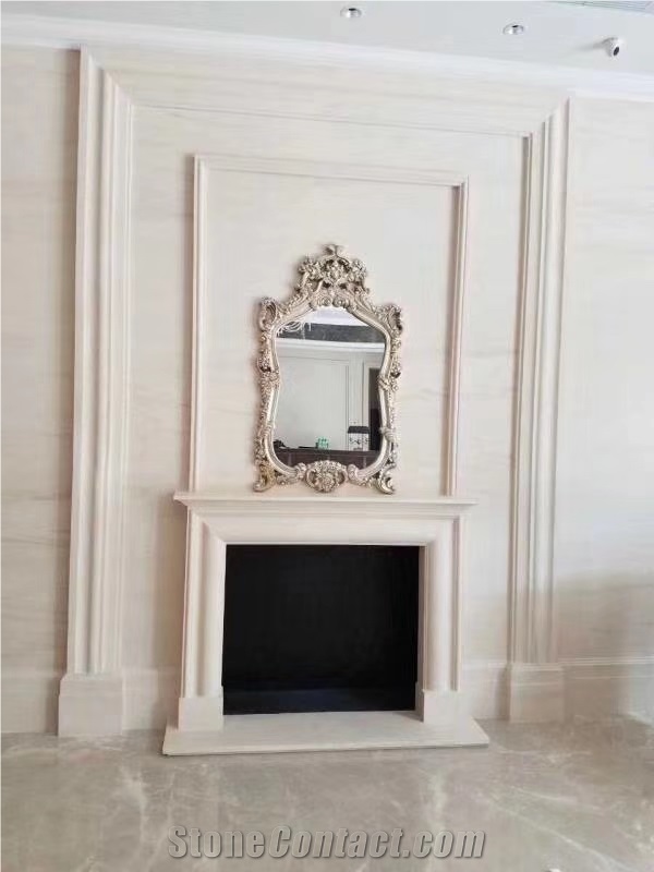 Moca Cream Limestone Wall Tiles, Slabs, Interior Design