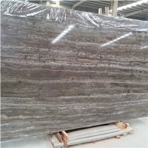 Silver Grey Travertine Slabs, Wall Tiles Cladding