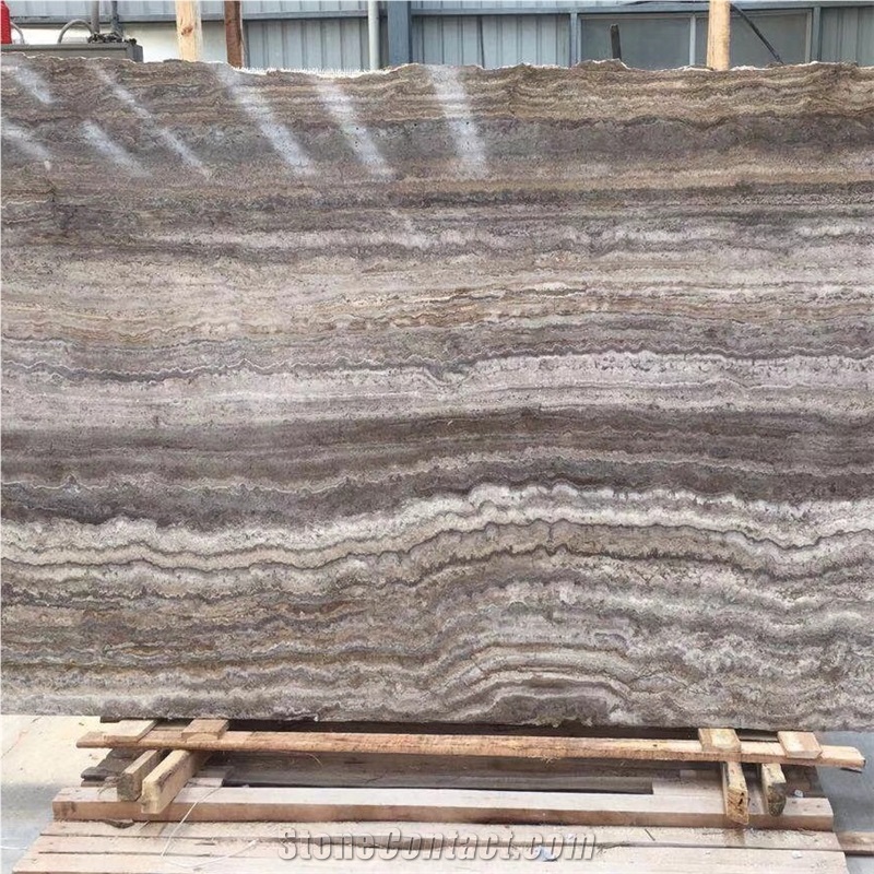Silver Grey Travertine Slabs, Wall Tiles Cladding