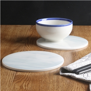 White Carrara Marble Costers Customized