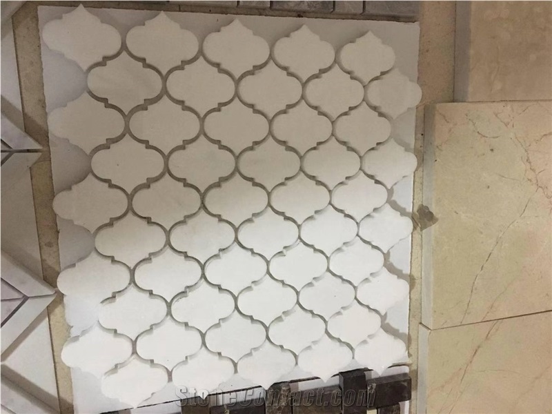 White Quartz Mosaic Lantern