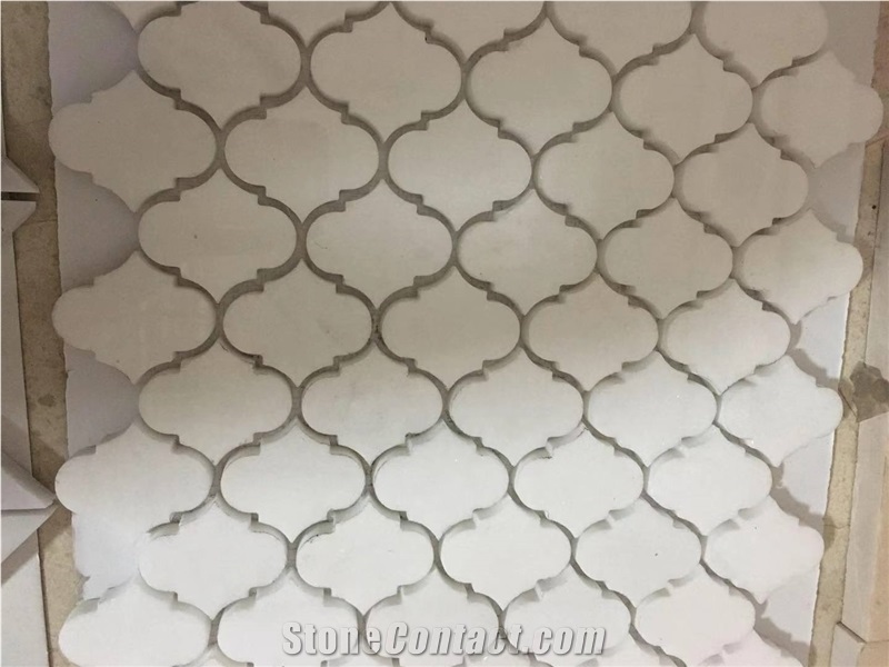 White Quartz Mosaic Lantern