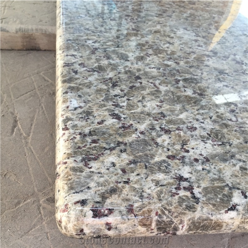 Yellow Bufferfly Granite Bathroom Top