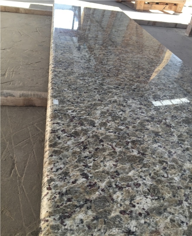 Yellow Bufferfly Granite Bathroom Top
