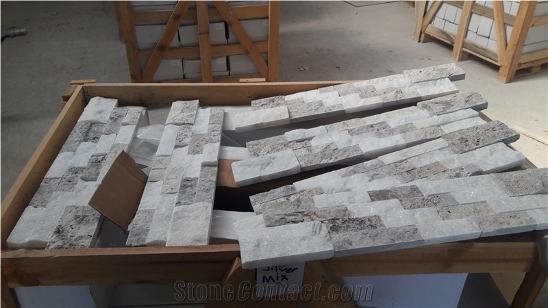 Split Face Travertine Wall Panel