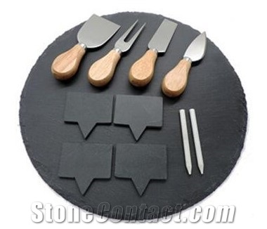 Black Slate Plate Slate Cheese Board Wholesale