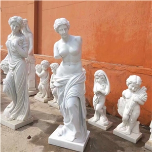 Hunan White Marble Venus Art Sculpture