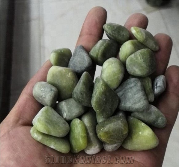 Polished Green Jade Pebble