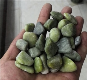 Polished Green Jade Pebble