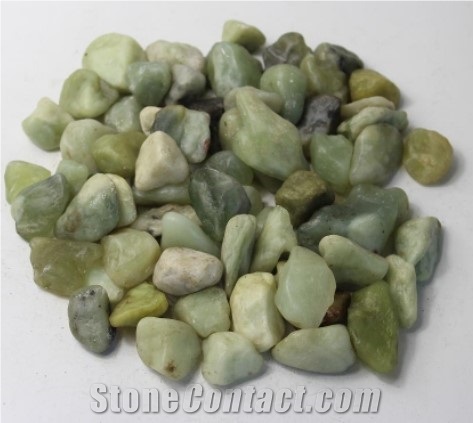 Polished Green Jade Pebble