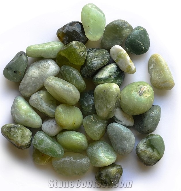 Polished Green Jade Pebble