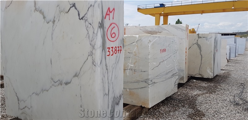 White Calacatta Portugal Marble Blocks