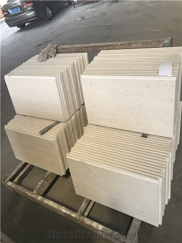 Moca Cream White Limestone Marble Wall Facade Tile
