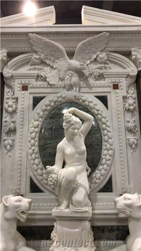 China Factory Marble Fireplace Mantels Surrounds