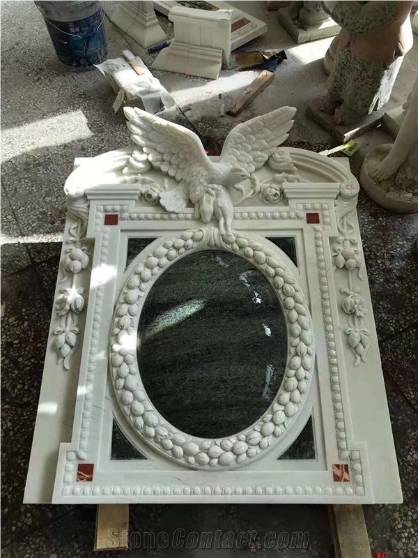 China Factory Marble Fireplace Mantels Surrounds