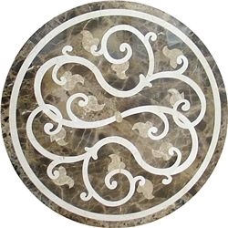 Floor Medallions Round Marble Inlay
