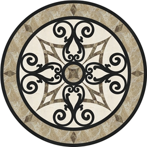 Floor Medallions Round Marble Inlay