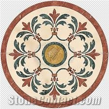 Floor Medallions Round Marble Inlay
