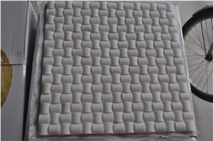 Eastern White Marble Mosaic Tiles Ceramic Polished