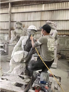 Human Sculptures Street Art Modern Garden Italy