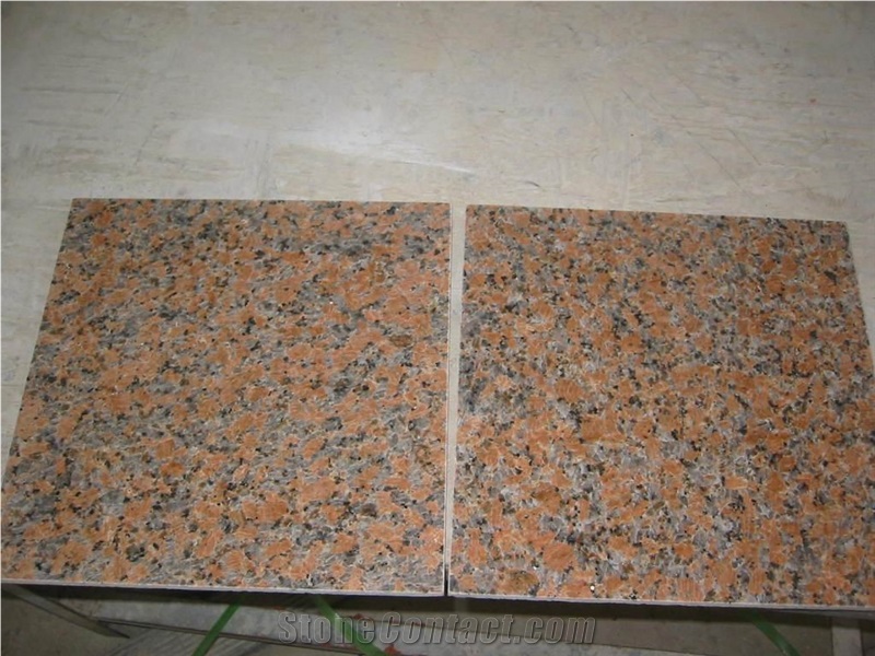 Maple Leaf Red Granite Wall Tiles Slab