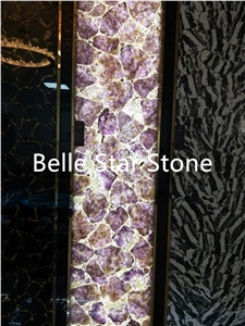 Amethyst/Purple Crystal Semi Precious Stone Slabs