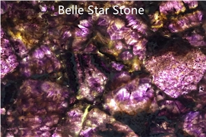 Amethyst/Purple Quartz Backlit Gemstone Table