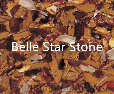 Egg Yellow Semi Precious Luxury Stone Slabs &Tiles
