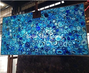Egg Yellow Semi Precious Luxury Stone Slabs &Tiles