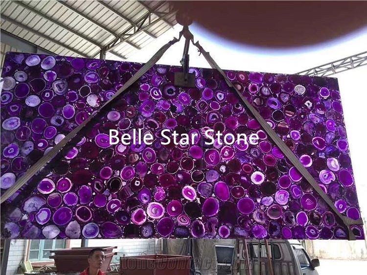 Egg Yellow Semi Precious Luxury Stone Slabs &Tiles