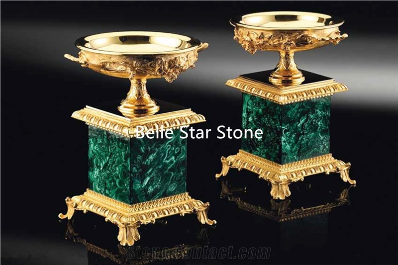 Green Jade/Malachite Precious Stone Handcrafts