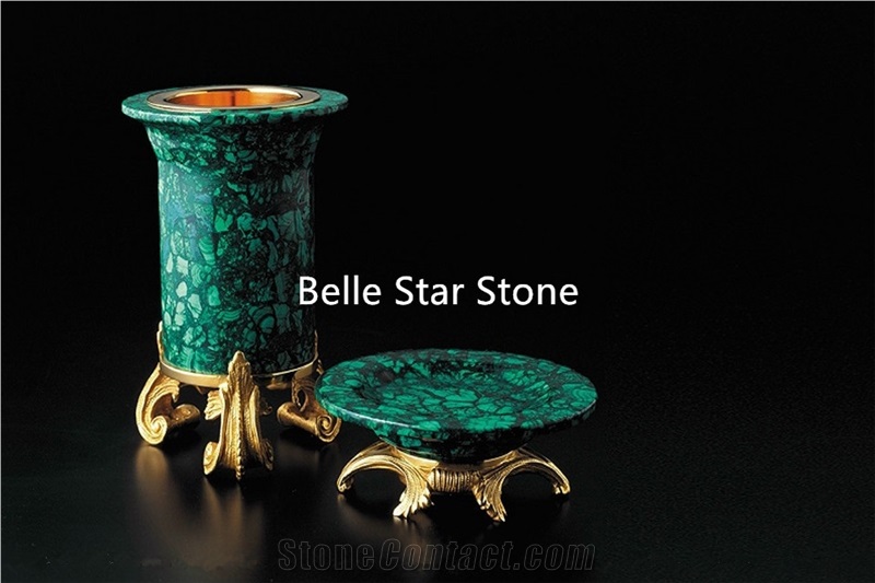 Green Jade/Malachite Precious Stone Handcrafts